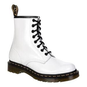 Dr. Marten 1460 Bex Patent Leather Lace Up Boots White Women’s Size 5